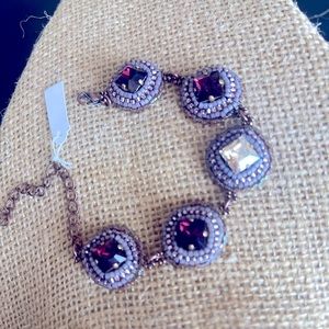 NEW - African beaded bracelet with Swarovski stones